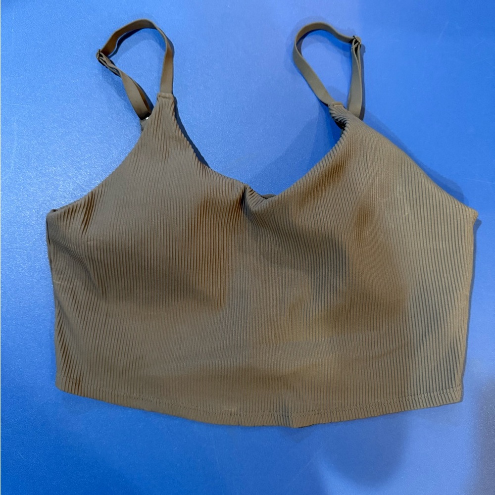 Athleta Blue/GrayRibbed Top